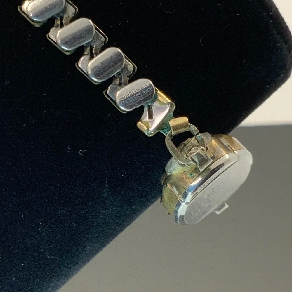 Vintage Baylor Swiss Cocktail Watch 10K RGP Bezel Parts Repair Art Deco Gold Ton